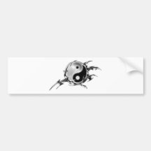 Stammes- Yin Yang Autosticker