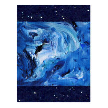 "Starfield" CricketDiane Kunst u. Entwurf Postkarte