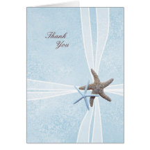 Starfish-Geschenkbox-Hochzeit danken Ihnen Karten