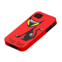 Starker Fall iPhone4 der Dämon-Katze Vibe iPhone 4 Hüllen