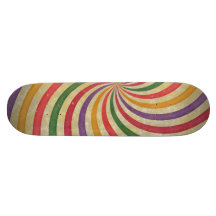 Starker gewundener Sunbeam-Strahln-Strudel-Entwurf Personalisiertes Skateboarddeck
