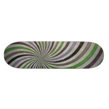 Starker Retro gewundener Sunbeam-Strahln-Strudel Skateboarddeck