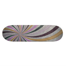 Starker Retro gewundener Sunbeam-Strahln-Strudel Skate Board