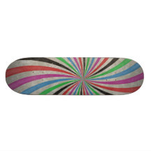 Starker Retro gewundener Sunbeam-Strahln-Strudel Individuelle Skateboarddecks