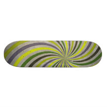Starker Retro gewundener Sunbeam-Strahln-Strudel Skateboarddeck