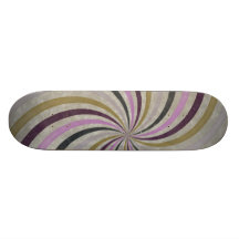Starker Retro gewundener Sunbeam-Strahln-Strudel Individuelle Decks