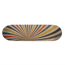 Starker Retro gewundener Sunbeam-Strahln-Strudel Individuelle Skateboarddecks