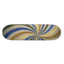 Starker Retro gewundener Sunbeam-Strahln-Strudel Personalisierte Skateboards
