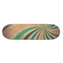 Starker Retro gewundener Sunbeam-Strahln-Strudel Skateboarddecks