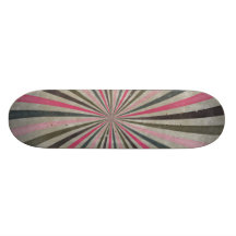 Starker Retro gewundener Sunbeam-Strahln-Strudel Individuelle Skateboarddecks