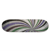 Starker Retro gewundener Sunbeam-Strahln-Strudel Skateboardbretter