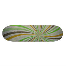 Starker Retro gewundener Sunbeam-Strahln-Strudel Skateboard Brett