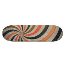 Starker Retro gewundener Sunbeam-Strahln-Strudel Individuelle Skatedecks