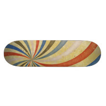 Starker Retro gewundener Sunbeam-Strahln-Strudel Individuelle Skatedecks