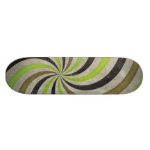 Starker Retro gewundener Sunbeam-Strahln-Strudel Skateboard Brett