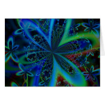 Starkes Kaleidoskop Grußkarte