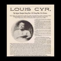 Stärkster Mann Louis CYR im Universum circa 1897 poster