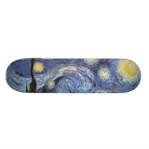 Starry Nachtkundengebundenes Skate-Brett Van Gogh Skateboard Deck