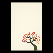Stationärer Baum büropapier
