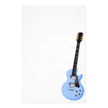 stationäres Papier der blauen Gitarre Büropapier