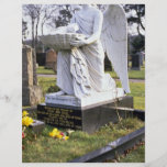 Statue im Friedhof, Inverness, Schottland Personalisierte Flyer