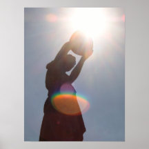 Statue im Sun Plakat