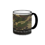 Staubige grüne Camouflage Kaffeetasse