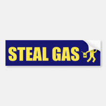 STEALGAS AUTOAUFKLEBER