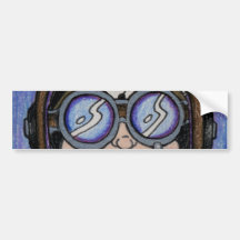 Steamface #1 Steampunk Autosticker