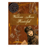 Steampunk ~ Foxy Dame ~ Vintage Art Visitenkarten Vorlagen