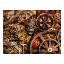 Steampunk - Gänge - innere Funktionen Postkarte