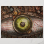 Steampunk - gruselig - Auge auf Technologie Flyerdesign