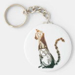 Steampunk Katze keychain Schlüsselanhänger