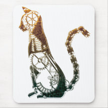 Steampunk Katze mousepad