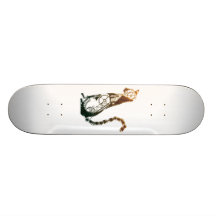 Steampunk Katzen-Skateboard Individuelle Skateboarddecks