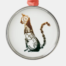 Steampunk Katzenverzierungen Ornamente