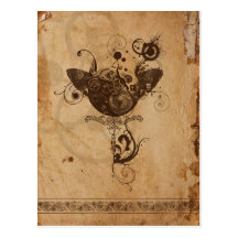 Steampunk Postkarte