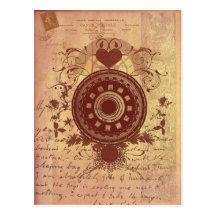 Steampunk Postkarte