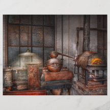 Steampunk - private Brennerei Flyerbedruckung
