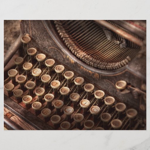 Steampunk - Schreibmaschine - auch tuckered zur Ar Flyer