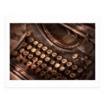 Steampunk - Schreibmaschine - auch tuckered zur Ar Postkarten