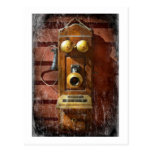 Steampunk - Telefon Phace Postkarte