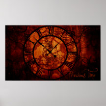 Steampunk Uhr Plakat