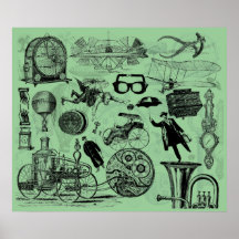Steampunk Uni Nr. 2 Plakatdrucke
