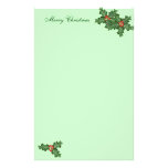 Stechpalme und Beeren, WeihnachtsSchreibpapier Bedrucktes Büropapier