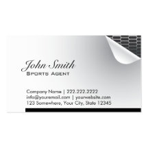 Steel Inside Sports Agent Business Card