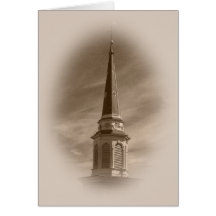 Steeple-leere Gruß-Karte