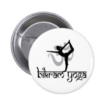 Stehender Bogen, der Pose Bikram Yoga zieht Anstecknadelbuttons