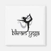 Stehender Bogen, der Pose Bikram Yoga zieht Kühlschrankmagnet