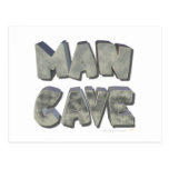 Stein-Blick-Buchstaben der Mann-Höhlen-3D für Vate Postkarten